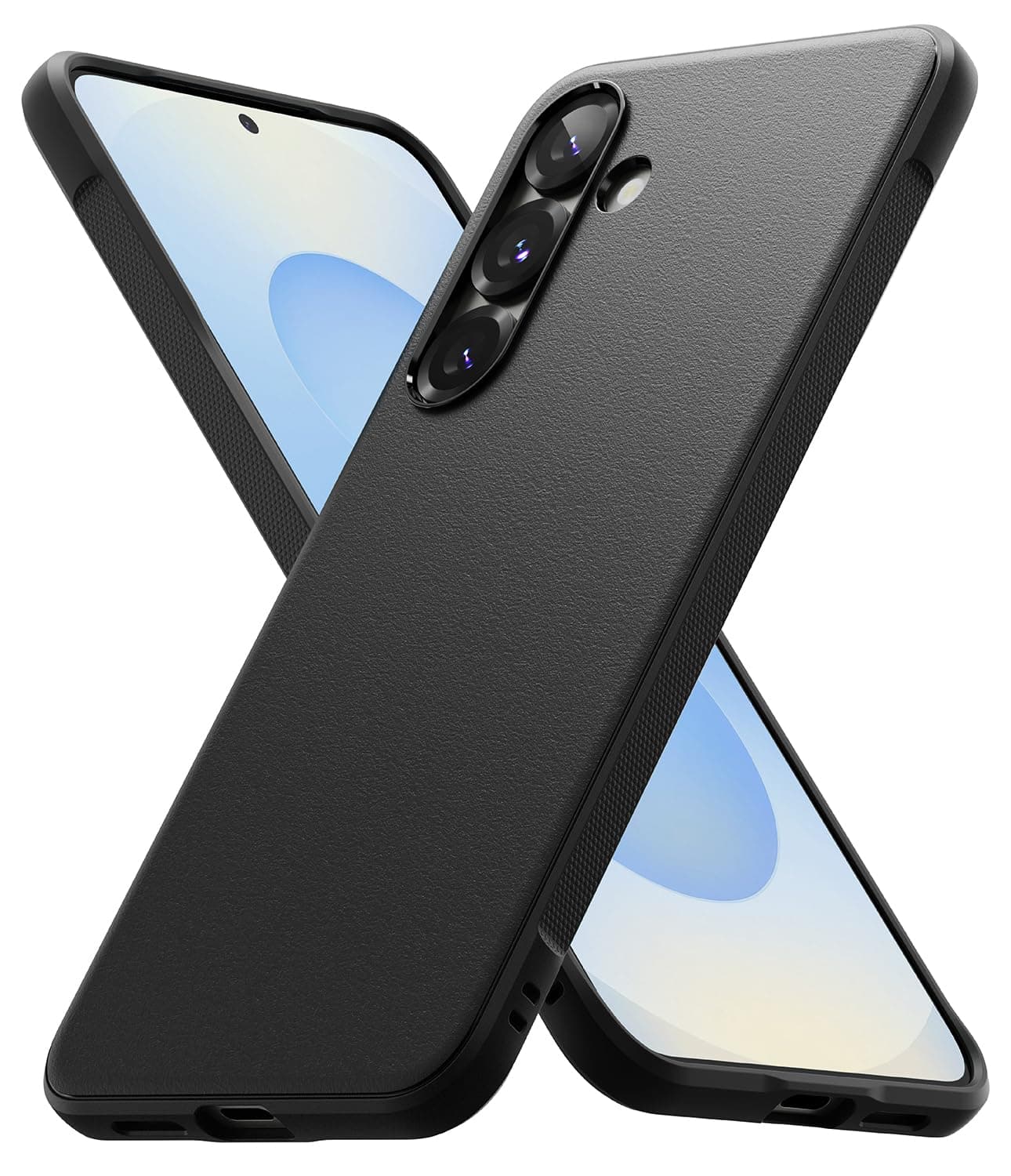 Ringke Onyx Compatible with Samsung Galaxy S25 Case Cover Rugged Flexible Durable Anti-Slip TPU Protection Shockproof S25 Back Cover - Black