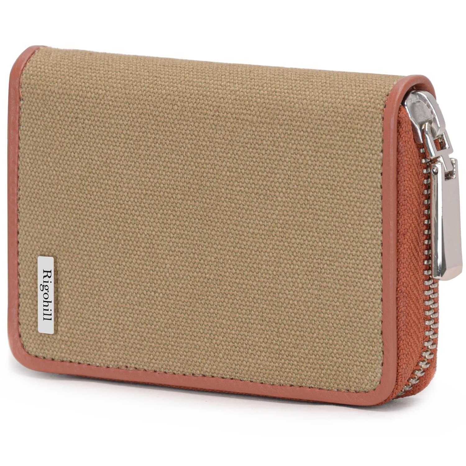 RIGOHILL Vittori RFID Blocking Leather Wallet for Men | Wallets Men Leather | Mens Wallet with 14 Card Slot (Rust)