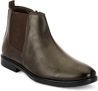 Men’s Chelsea Boots | Premium Ankle Length Formal & Casual Boots for Men | Stylish Slip-On Leather Finish Boots