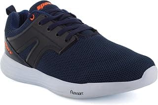 SPARX Mens Sm-500 Navy Blue Neon Orange Running Shoe - 9 UK (SM-500)