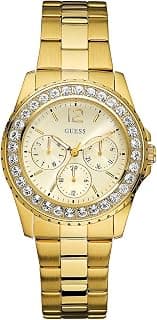 GUESS Round 37mm White Dial Analog Women Watch - U12005L1M