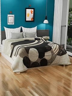 Signature Aadhira Luxuriously Super Soft Double Ply Faux Mink Blanket – Heavyweight 4.5kg for Ultimate Winter Warmth 220x240CM 4.5Kg (Cosmic Circles)