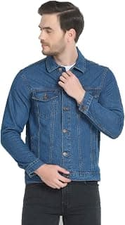 KOTTY Men Denim Full Sleeve Regular Winter Jacket