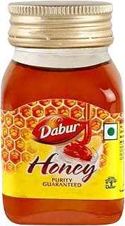 Dabur Honey - 50g | 100% Pure | World's No.1 Honey Brand with No Sugar Adulteration | For Fitness & Health | Natural Immunity Booster | 100% Indigenous | Rich in Antioxidants & Minerals