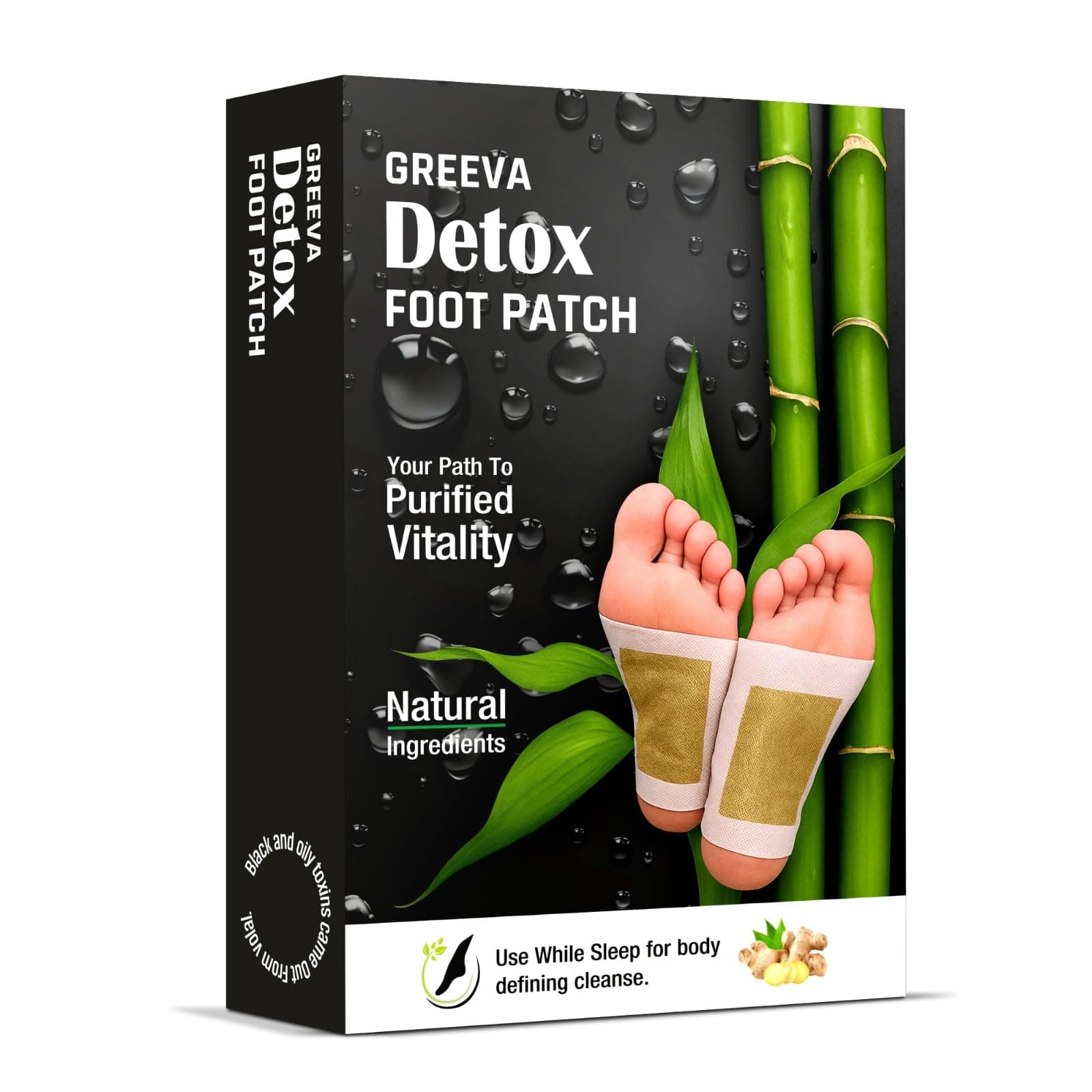 Premium Detox Foot patches 30 pads, Cleansing Toxin Remover Foot Pads, Pain Relief,Stress Relief Sleep Patch for Detoxification, For Men & Women (pack of 3= 30 pads)