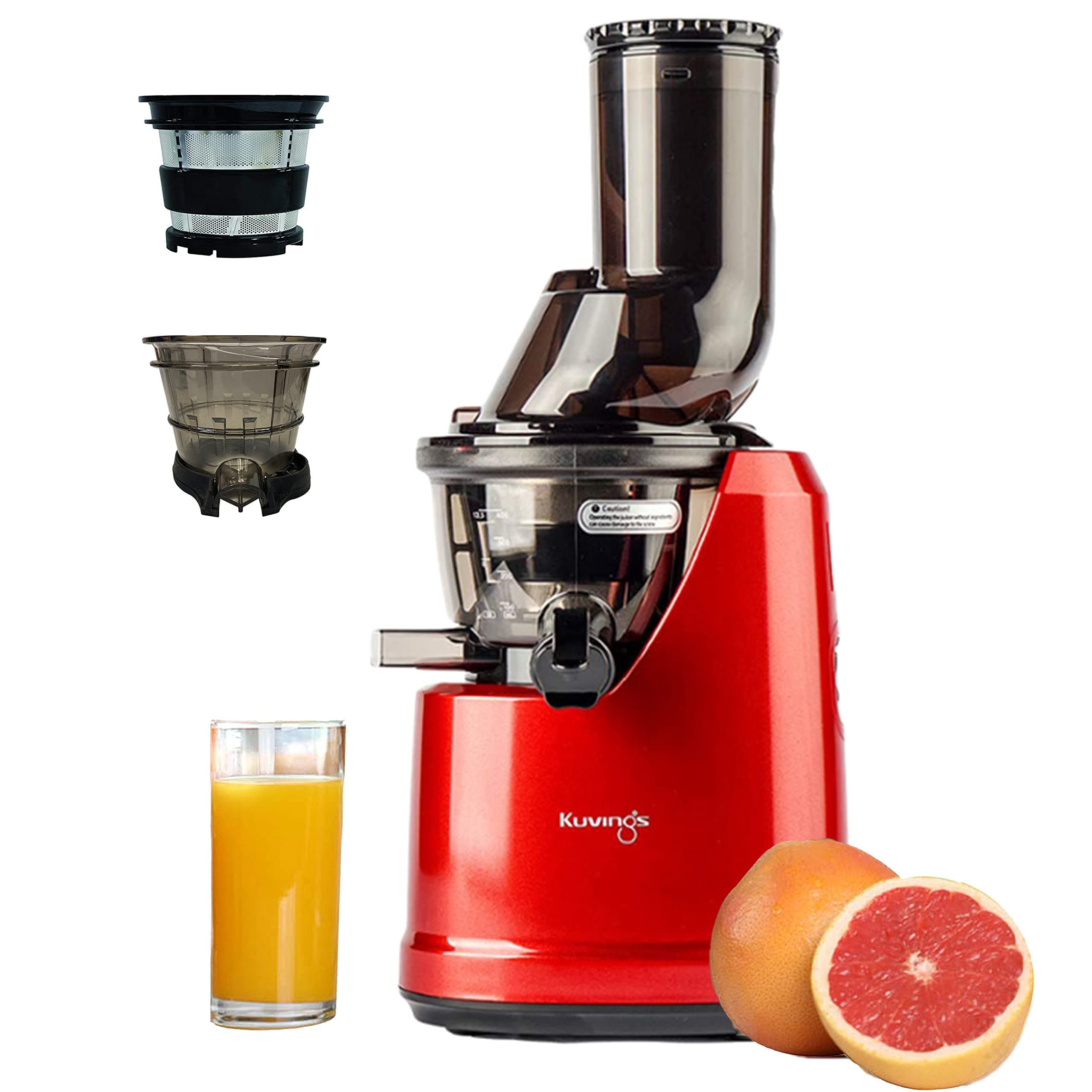Kuvings B1700 Cold Press Juicer for Home with Attachments, All-in-1 Juicer for Fruits, Vegetables & Nut Milk, Make Smoothie & Sorbet, Patented JMCS Technology 10% More Juice, 12 Yrs Warranty (Motor)