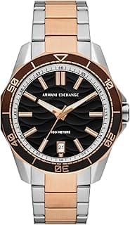 Armani Exchange A|X Dive-Inspired Stainless Steel Watch for Men