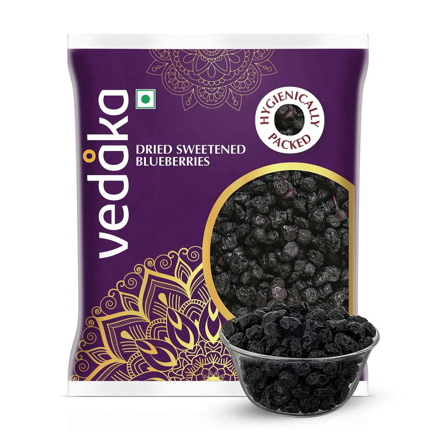 Amazon Brand - Vedaka Dried Sweetened Blueberries | 100 g | Minaral Rich | Delicious Goodness | No Added Preservatives | Hygienic Packaging