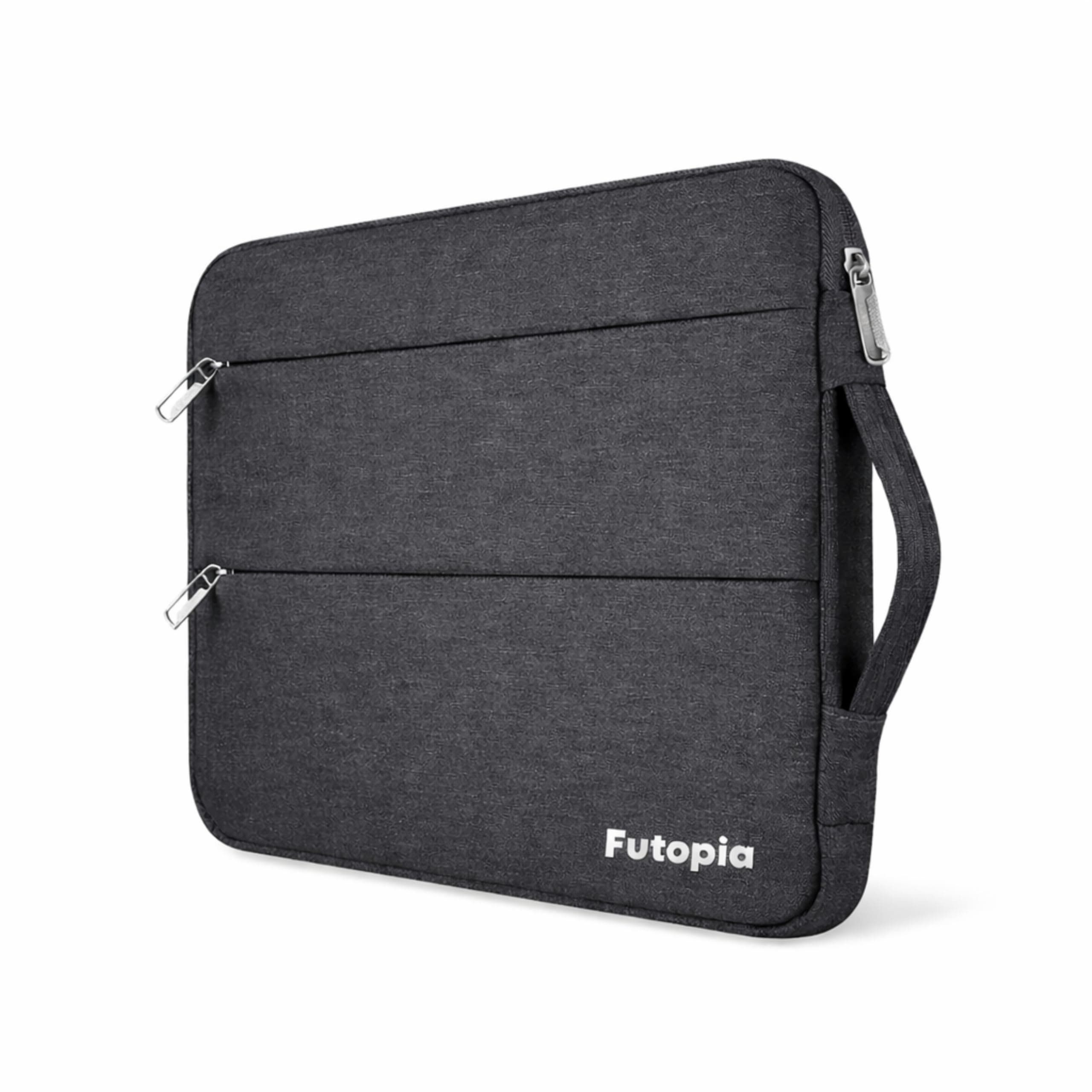 Futopia Laptop Sleeve Bag 15.6 Inch with Handle | Zipper Pockets | Water Resistant & Shockproof Durable Laptop Case Compatible for Laptop & Notebook Bag for Office, College & Travel (Dark Gray)