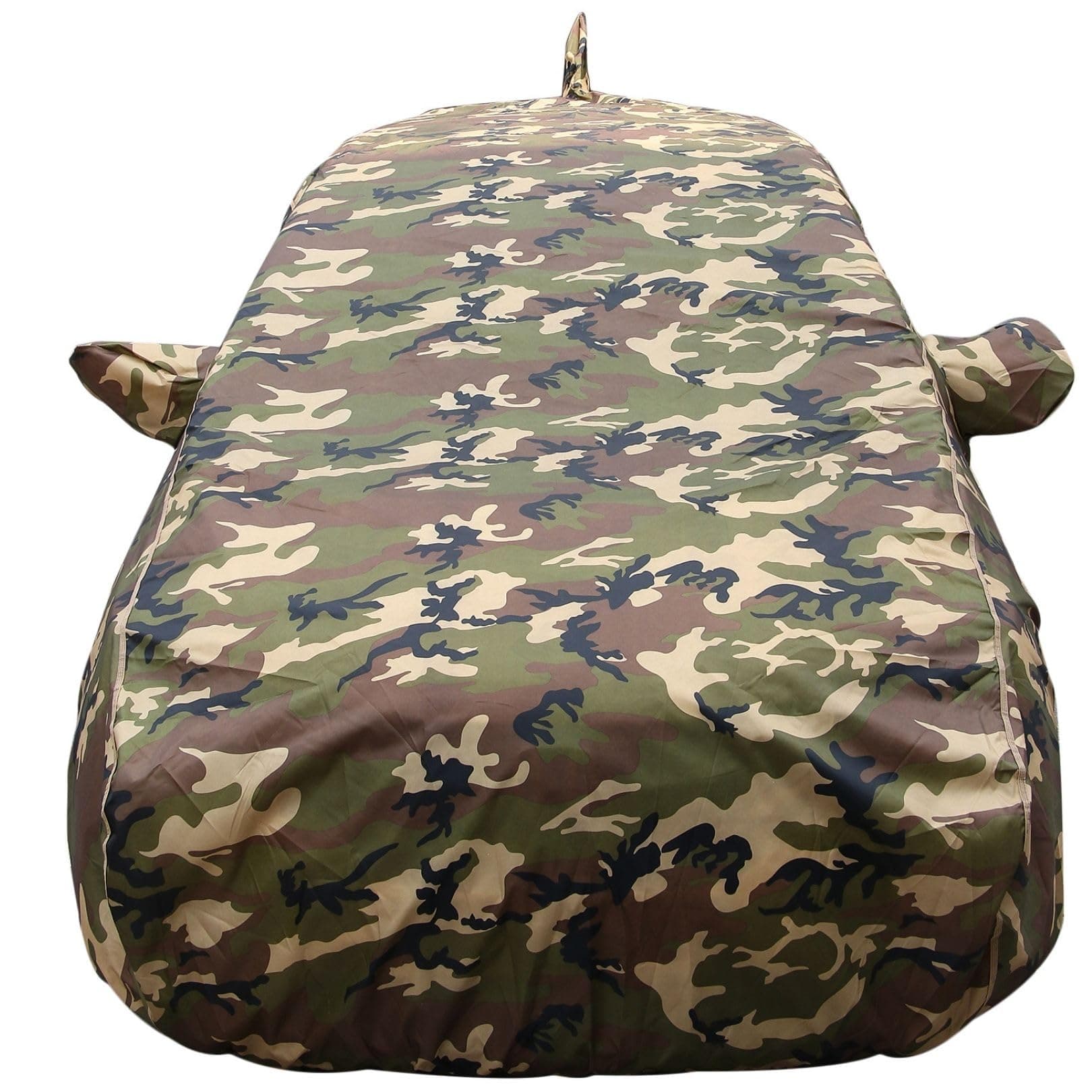 Venue Waterproof Car Cover with Mirror & Antenna Pockets, Jungle Print Army Design, 4x4 American Matty,Triple Stitched, Compatible with Hyundai Venue Car Cover (2019 to 2022), Venue Car Accessories