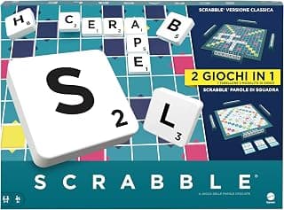 Mattel Games Scrabble 2 in 1, Version: Italian, HXW03