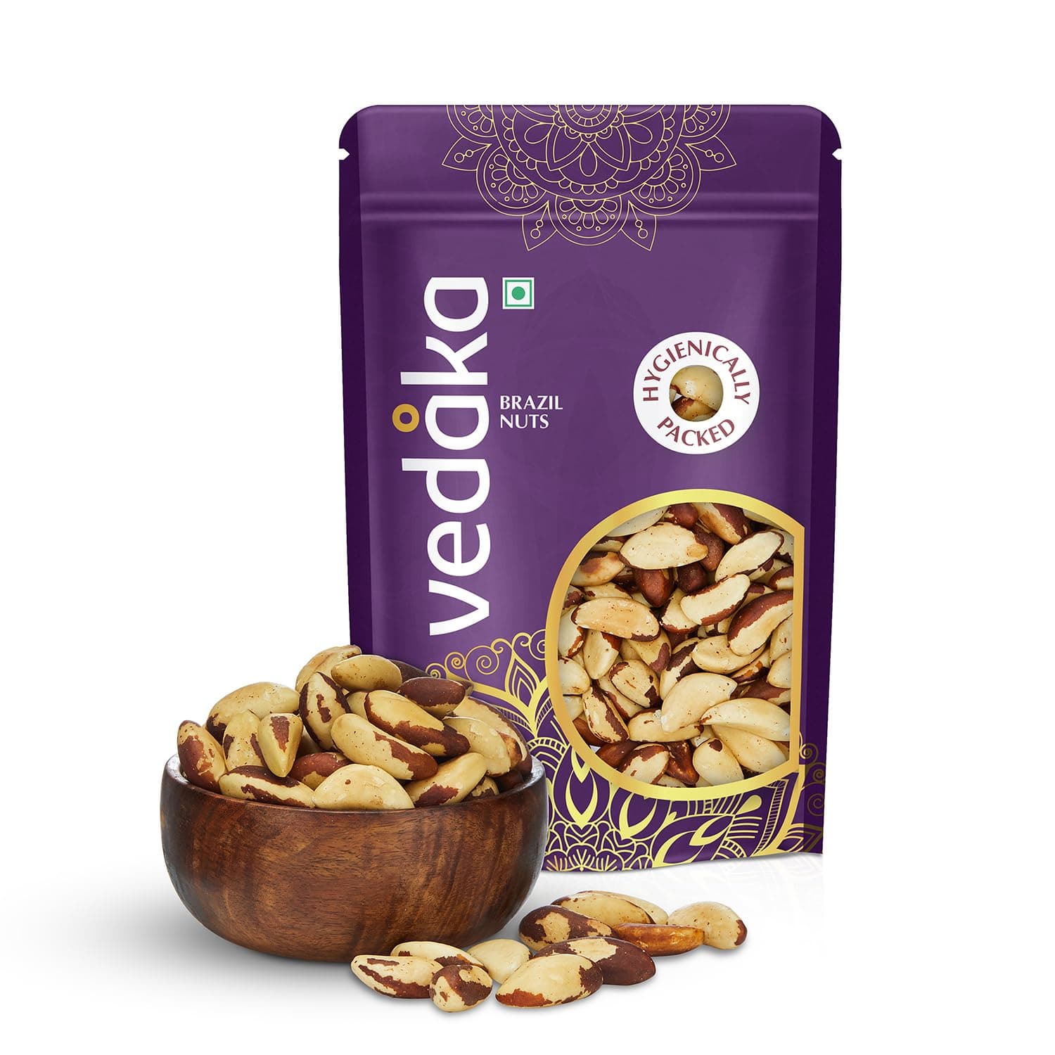 Amazon Brand - Vedaka Brazil Nuts 100G | Rich Flavour | Natural Source Of Selenium | No Added Preservatives