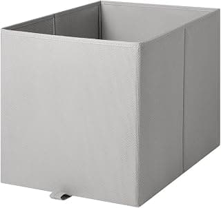 Ikea KOSINGEN Storage Box, Light Grey, 33x38x33 cm, Foldable, Compatible with KALLAX Shelving