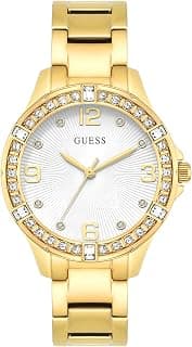 GUESS Round 36mm White Dial Analog Women Watch - U1349L2M