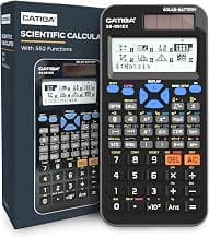 CATIGA 991EX Scientific Calculator with Advanced 550 Functions- Solar & Battery Powered, Multi-Function, High School & College Math, Trigonometry, Statistics, Algebra, Durable, Large Display