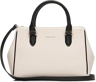 Miraggio Blair Solid Structured Handbag with Adjustable and Detachable Sling Strap for Women | Satchel Bag For Women | Stylish Ladies Purse