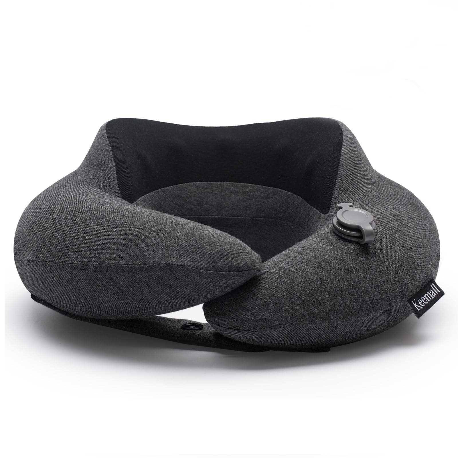 Keemall Inflatable Neck Pillow - Premium 3rd Gen Travel Pillow for Airplane Headrest Sleep, Double Comfort for Long Flights, Trains & Bus Journeys, Ideal for Indian Travellers