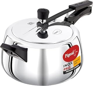 Pigeon by Stovekraft Inox Pro Inner Lid Stainless Steel Cooker, 5 litres