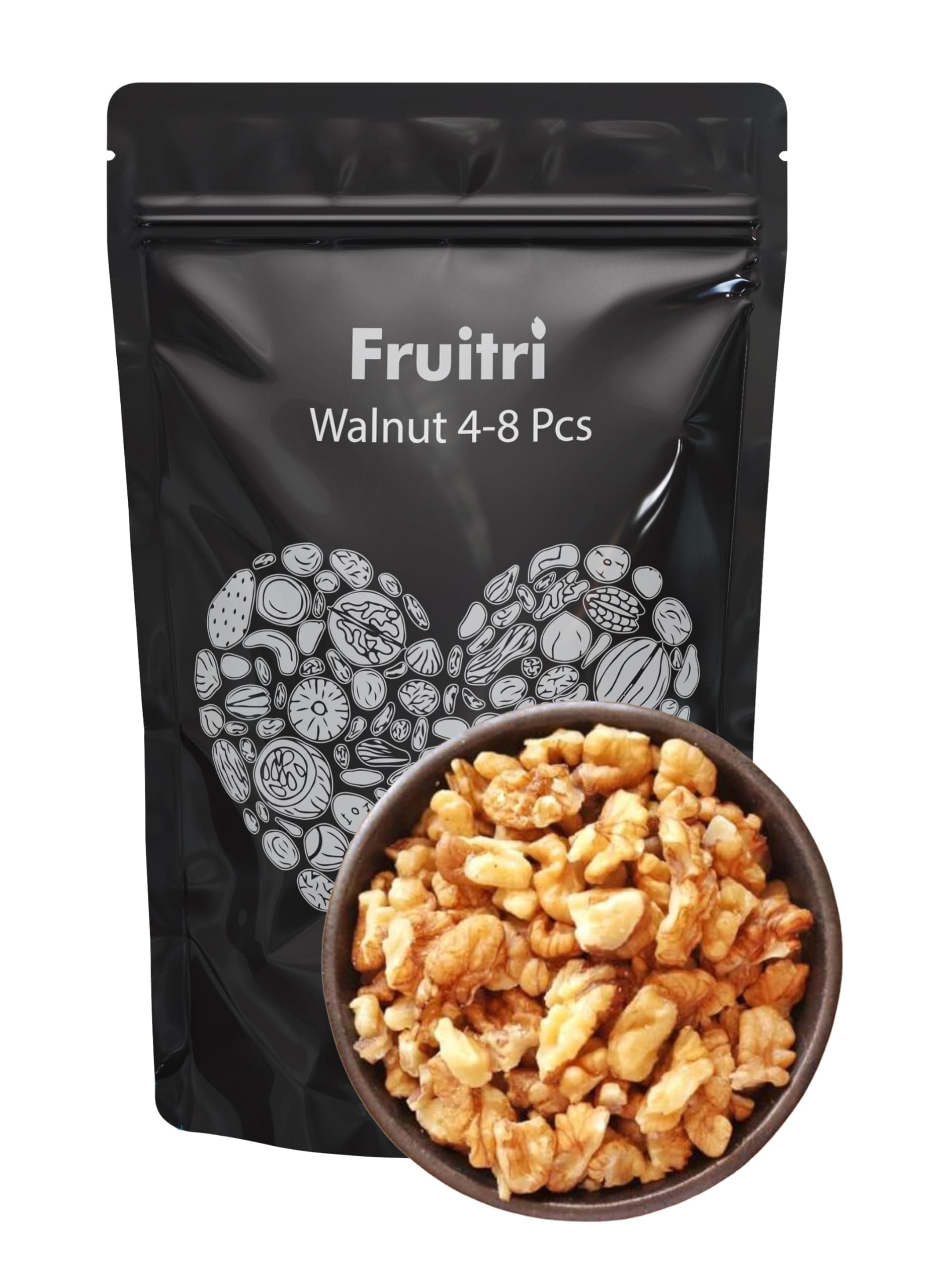Fruitri Light Broken Kashmiri Walnut kernels, Akhrot Giri without Shell (1kg)