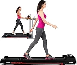Lifelong Fit Pro Treadmill 3 HP Peak Dc Brushless Motor 2 Level Manual Incline Walking Machine at 8 km/Hr Speed with Led Display-Cardio Equipment for Home Gym 110kg Capacity, Black