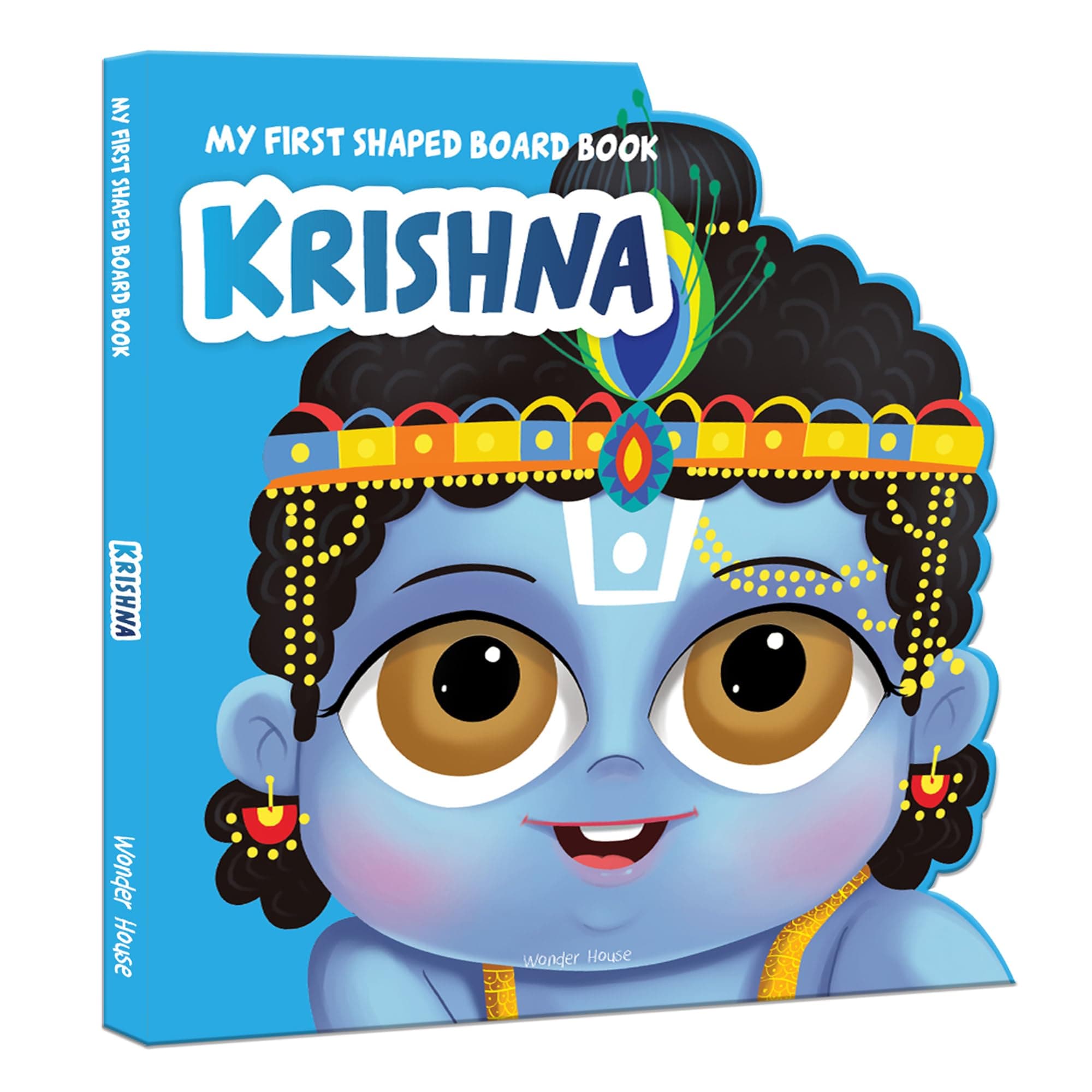 My First Shaped Board Book: Illustrated Lord Krishna Hindu Mythology Picture Book for Kids Age 2+ (Indian Gods and Goddesses)