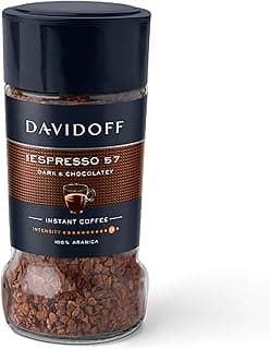 Davidoff Coffee Espresso 57, 45g | 100% Arabica Beans | 11/12 Intensity | Granules, Glass Bottle | 45g