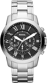 Fossil Grant Silver Quartz Stainless Steel Watch FS4736IE