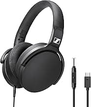 Sennheiser HD 400U Wired Over-Ear Headphones with Mic, USB-C, Dynamic Bass Sound, Foldable Lightweight Design, Noise Isolation and One-Button Call Control, Black