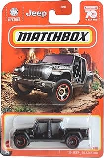 Matchbox Jeep Gladiator Truck, Multicolor, 1:64 Scale, Off Road, Pull-Back Action, Unisex Children (Aged 3-12)