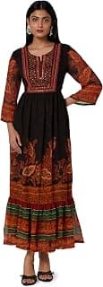 BIBA Women Georgette Printed Tiered Dress