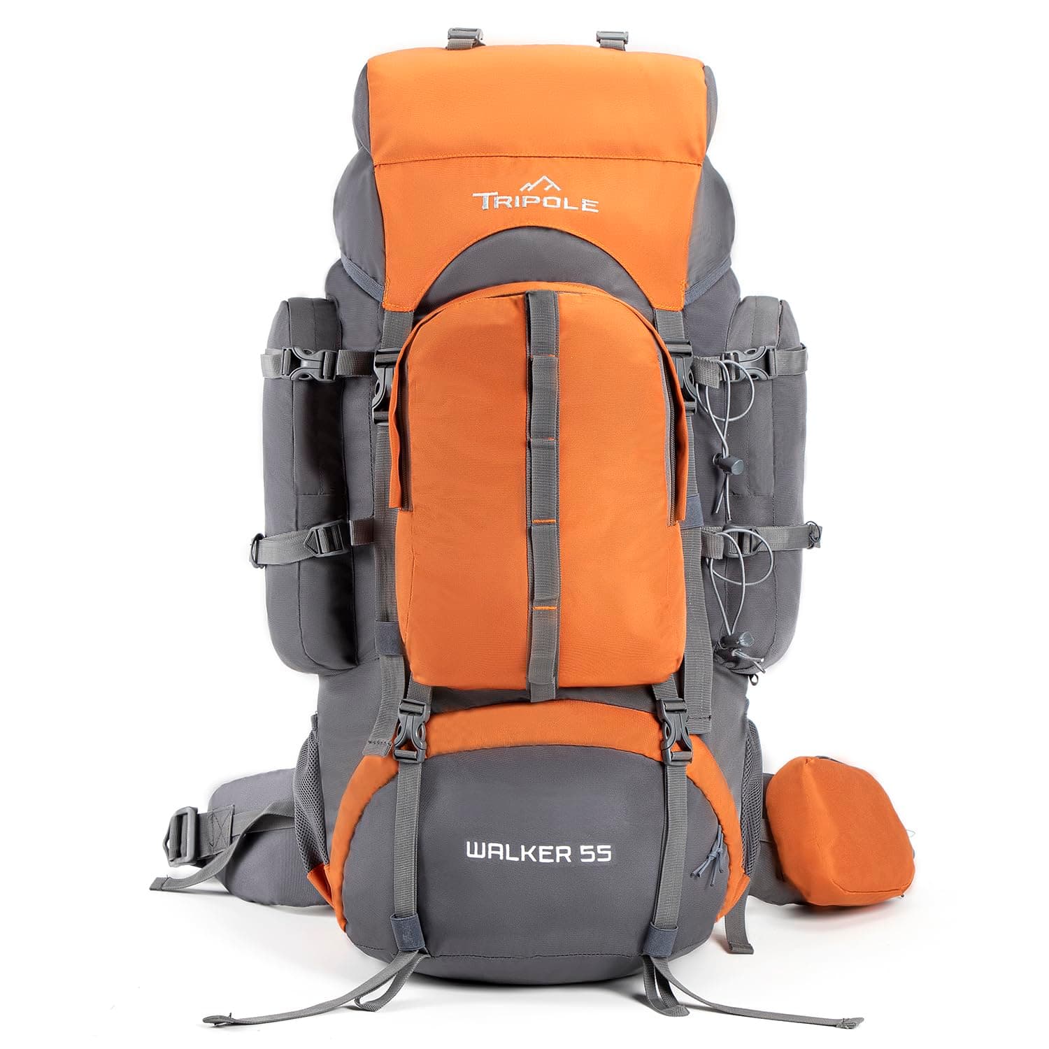 TRIPOLE Walker 55L Internal Frame Rucksack for Hiking | Rain Cover | Water Repellent | Laptop Section | 3 Year Warranty