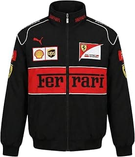 URBAN SKULL F1 Trandy Racing Sport Jacket for Men | Biker Bomber Jacket | Polyester Lightweight Stylish Streetwear | Sportswear Print with Zipper Closer Comfortable Wear for Women