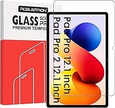 Robustrion Tempered Glass for Redmi Pad 2 Pro 12.1 inch [2026] / Redmi Pad Pro 12.1 inch [2024] Tablet Full Screen Protector Guard - 1 Pack