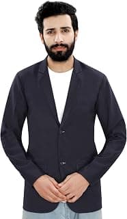 Click One Men's Slim Fit Formal Party Two Button Blazer