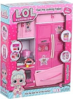 LOL Surprise Kitchen Playset, Plastic, with Light & Sound, Openable Doors, for Ages 3+