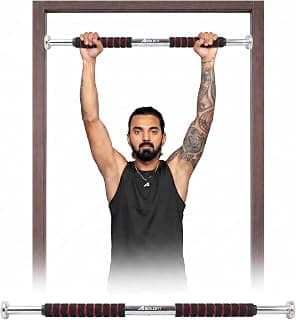 Boldfit Pull up Bar for Home for Kids & Adults [100 KG] - Gym Equipment for Home Workout | Adjustable Door Way Chin Up Bar for Home Workout for Kids & Adults | PullUp Bar for Men & Women | Anti-Skid Grip (62-100 CM)