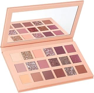 Nude Edition 18-Color Eyeshadow Palette | Matte & Shimmery Pigmented Powder Eye Makeup Palette