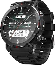 CrossBeats Everest 2.0 | Latest 2026 Smart Watch for man | 1.43" AMOLED Always ON Display Bluetooth Calling Rugged Outdoor Smartwatch | Upto 15 Days Battery Life 100+ Sports Mode Flash Light (Black)