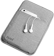 Dyazo Tablet Sleeve Bag/Case/Cover 8-11.6 Inch Compatible for Samsung/Ipad/Oppo/Realme/Xiaomi/Redmi Pad, Oneplus Pad Tablets, with Fleece Inside & One Front Pocket Grey