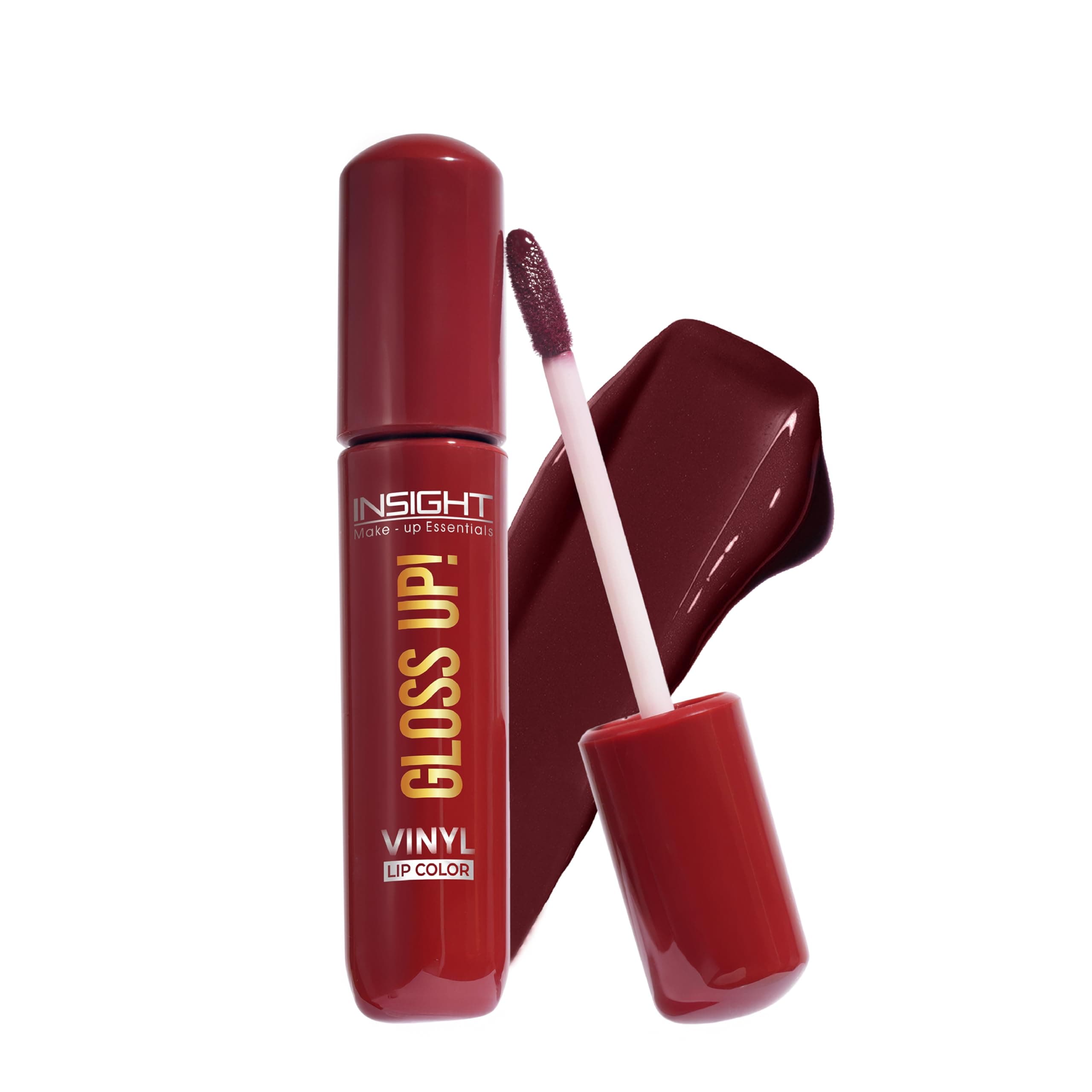 INSIGHT Gloss Up Lip Color - Ginger Spice | High-Gloss Finish | Non-Transfer | Smudge Proof | Rich Pigmentation | Lightweight, Long-Lasting Formula | All-Day Comfortable Wear (4g)