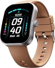 boAt Wave Sigma 3 Curv Smartwatch with 2.01” (5.33 cm) Immersive Curved Display, Metallic Finish, Functional Crown, BT Calling, Sleep, Stress, Heart Rate & SpO2 Monitoring, SOS, IP68(Timber Brown)
