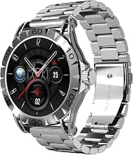 boAt Enigma Orion Men's Luxury Smart Watch Enigma Orion w/ 1.39”(3.53 cm) HD Display, Functional Crown, BT Calling, Metal Body, Activity Tracker, 7 Days Battery, Watch for man (Metallic Silver)