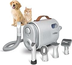 Eureka Forbes Buddy Pet Grooming Vacuum Kit with 5 Accessories for Dogs & Cats | Adjustable Suction | All-Weather Heater Mode | Multi-Stage Filtration | Easy Dust Disposal