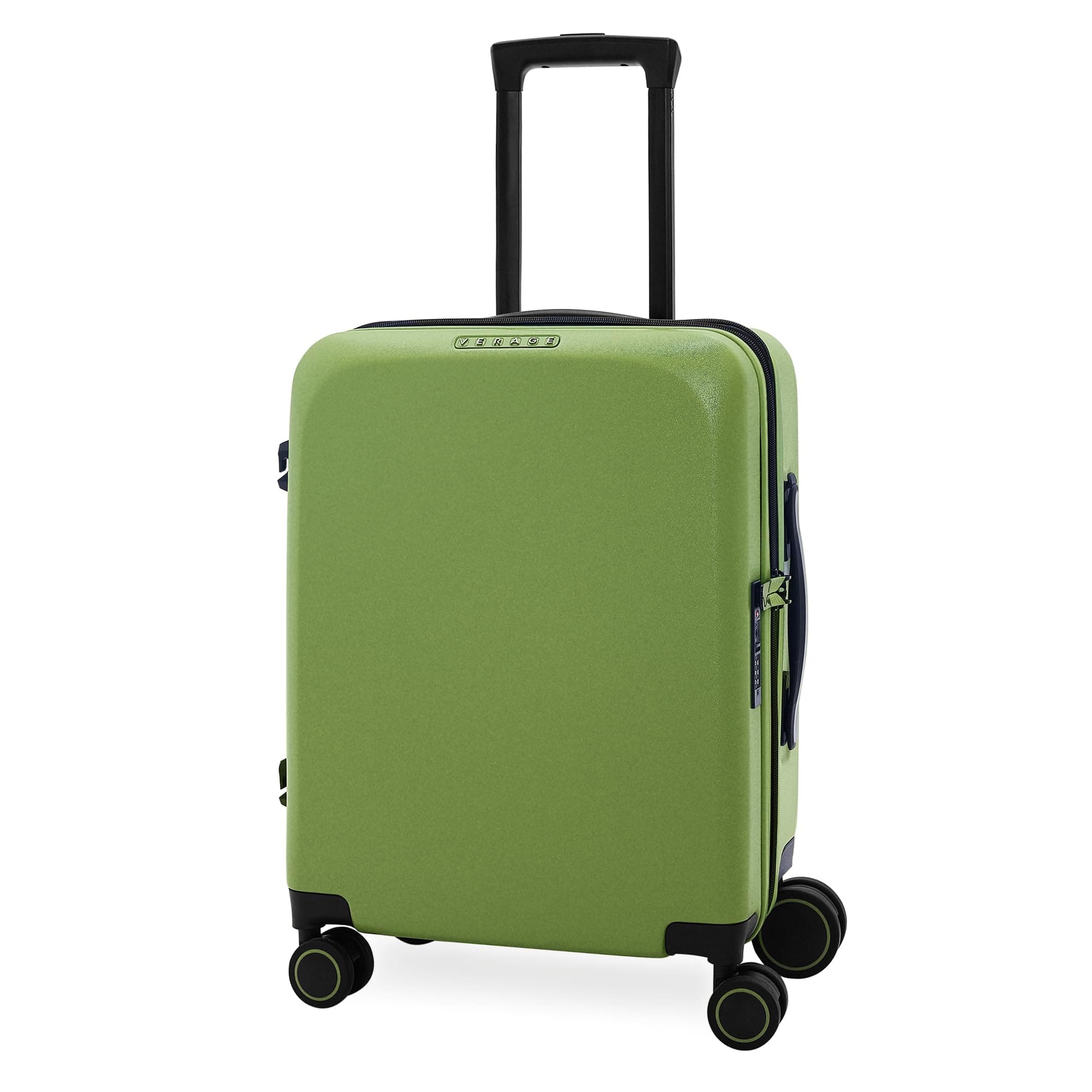 Verage Luxe Freeland Cabin & Check-in Hardsided Trolley Bags for Travel, Expandable Hardshell Suitcase with Spinner Wheels, TSA Approved Lock Luggage (Carry-On 20-Inch, Green)