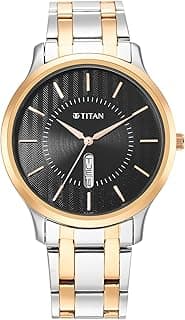 Titan Titan Black Dial Analog Watch for Men-NR1825KM02