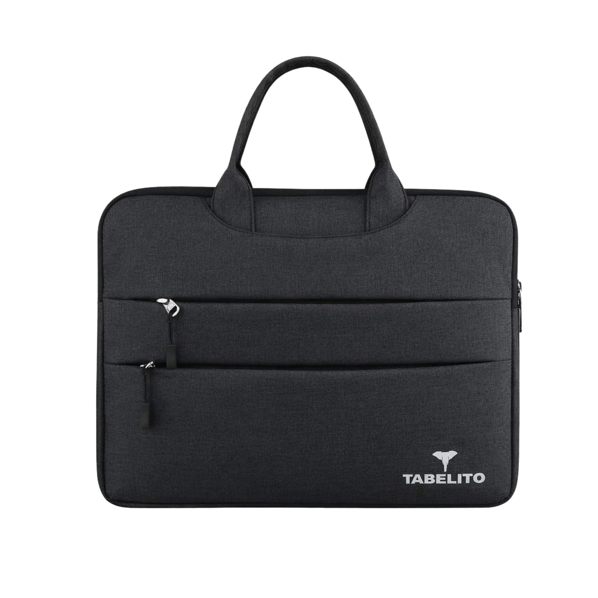 Tabelito® Basic Laptop Sleeve Nylon Case Cover Pouch for 15.6 Inch (39.6cm) Laptop Apple/Dell/Lenovo/Asus/Hp/Samsung/Mi/MacBook/Ultrabook/Thinkpad/Ideapad/Surfacepro (Black)