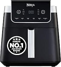 Ninja Air Fryer MAX PRO 6.2L (AF180IN) 2000W Max Crisp Technology Variable Air Flow PFOA-Free Non-Stick 6-in-1 Air Fry, Roast, Bake & More Cook from Frozen to Crispy, black