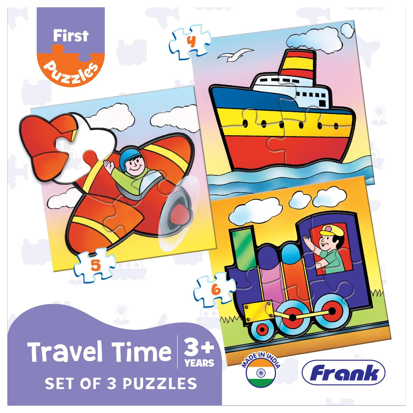 Frank Wildlife Puzzles for 3+ Years, 15 Piece