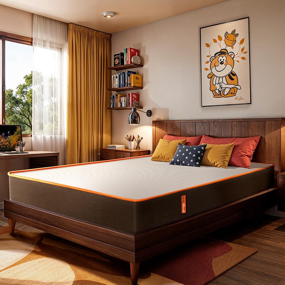 Sleepyhead Original Designed by Duroflex - 3 Layered BodyIQ Orthopedic Memory Foam Mattress | Zero Partner Disturbance | Medium Firm | 10 Years Warranty | 5 Inch Single Size Bed Mattress (72x36x5)