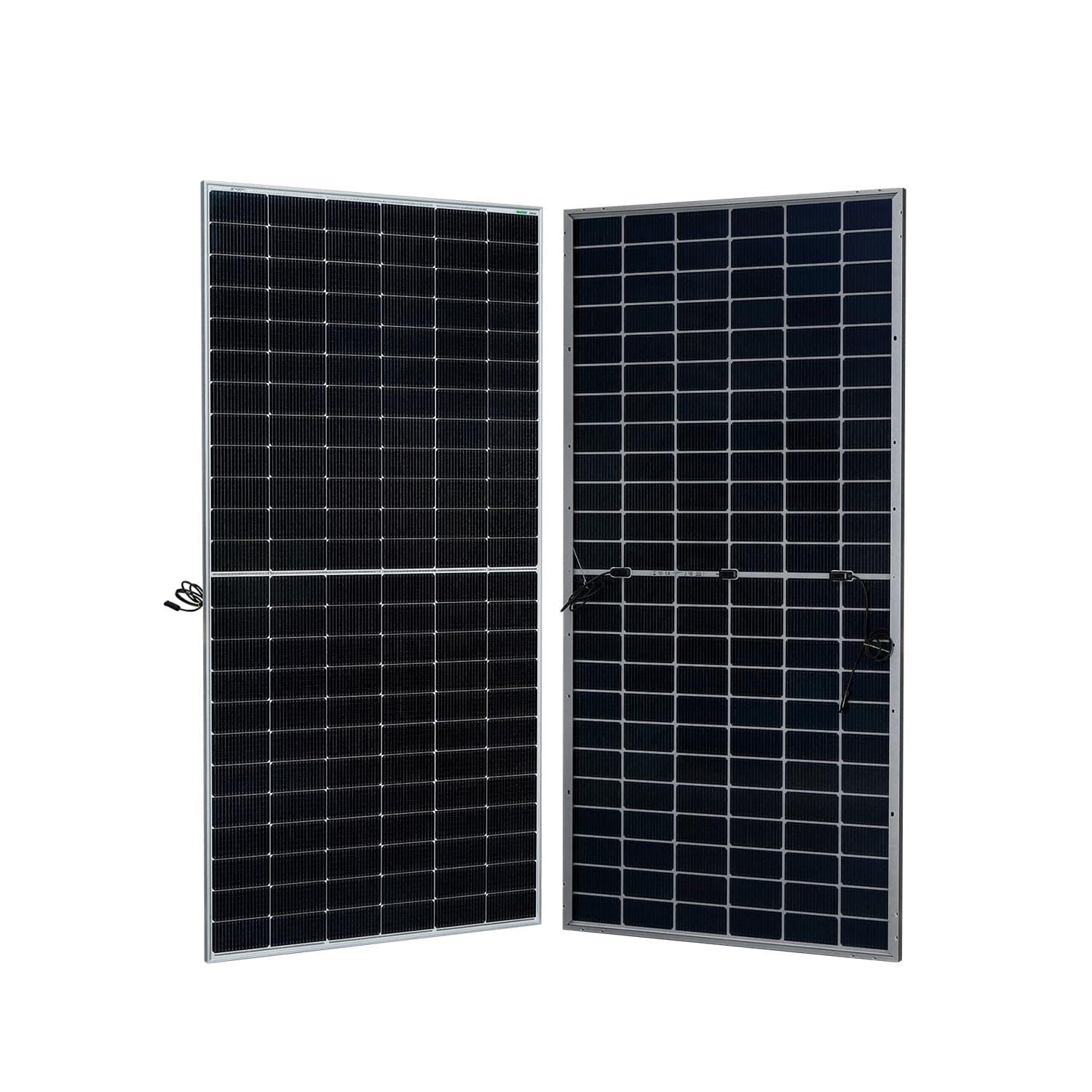 WAAREE 590 Watt TOPCon Bifacial Solar Panel – High-Efficiency || Half-Cut Technology | BIS & IEC Certified | Framed Dual Glass Bifacial Module | 30 Years Output Warranty | Pack of 2 | 1180 WATT
